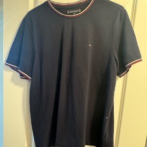 Tommy Hilfiger Blue Short Sleeve Tee with Sporty Trim